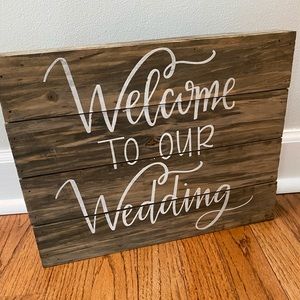 Wedding sign